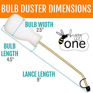 Large 8 oz bulb duster Kit  with Diatomaceous Earth